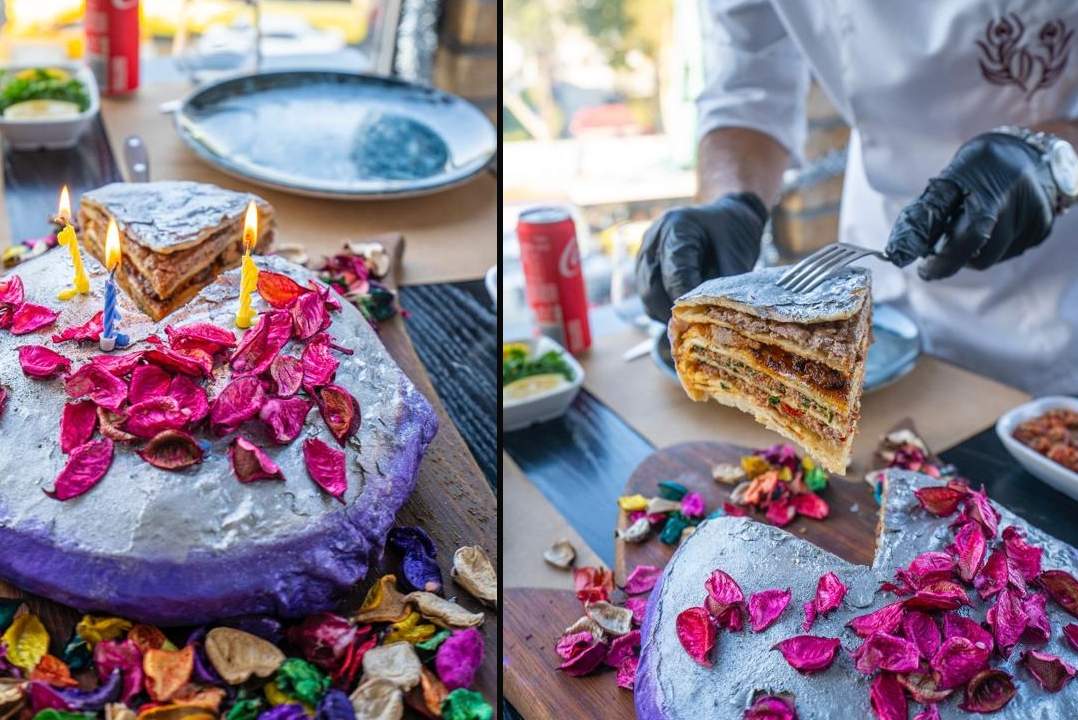 Bu da oldu! Pasta yerine, doğum günü kebabı yaptılar